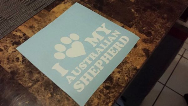 I Heart Paw my Australian Shepherd