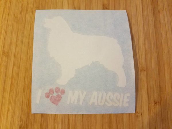 I Heart Paw My Aussie
